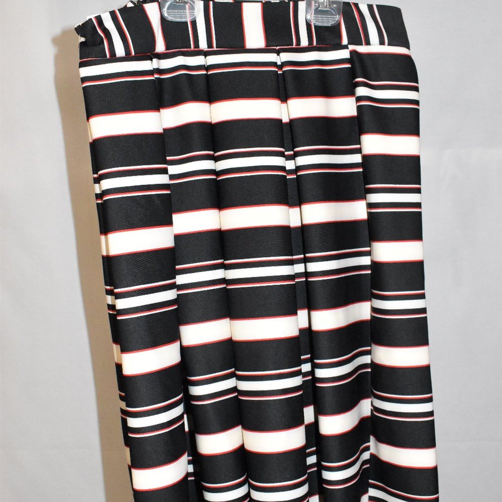 Stripped Skirt Knee Length